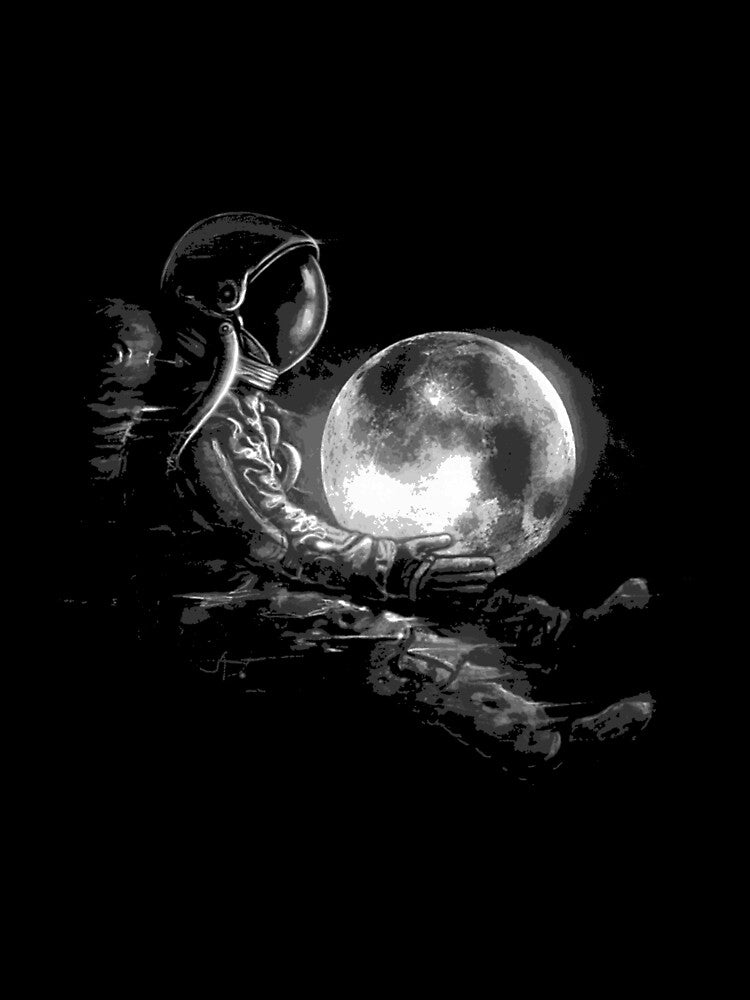 Moon Play Astronaut Duck by estheros