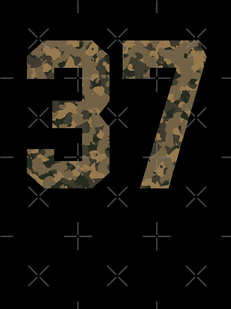 Army Camouflage Number 37 - Sports Numbers by NECHSTORE