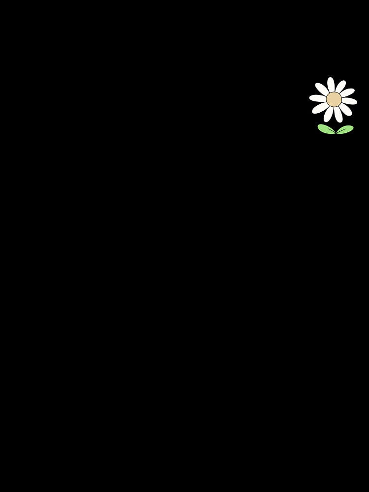 Cute Minimalist Daisy Flower Line Art Drawing by ubborn