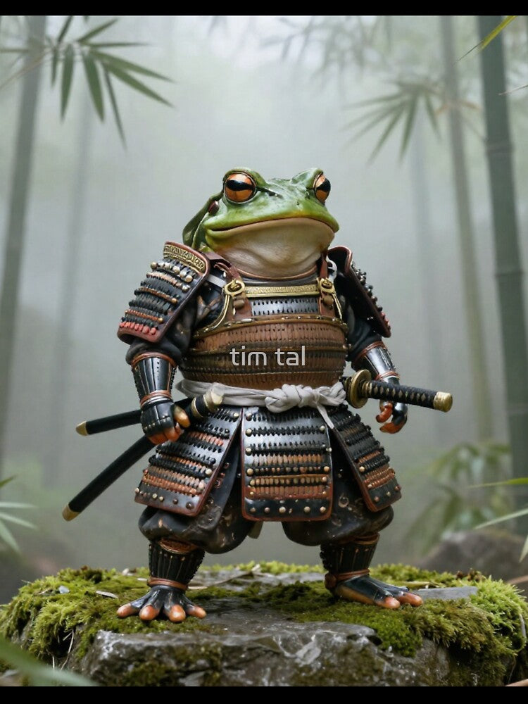Kawaii Samurai Frog by tim tal