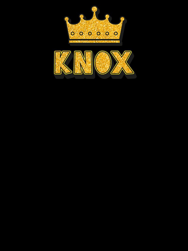 Knox Personalized Name With Crown - Cool & Funny Custom Gift for Men and Boys by Oussinc