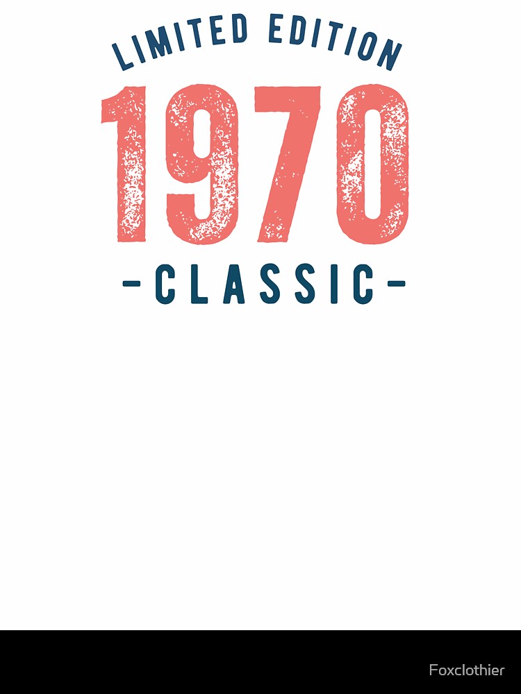 Limited Edition 1970 Classic by Foxclothier