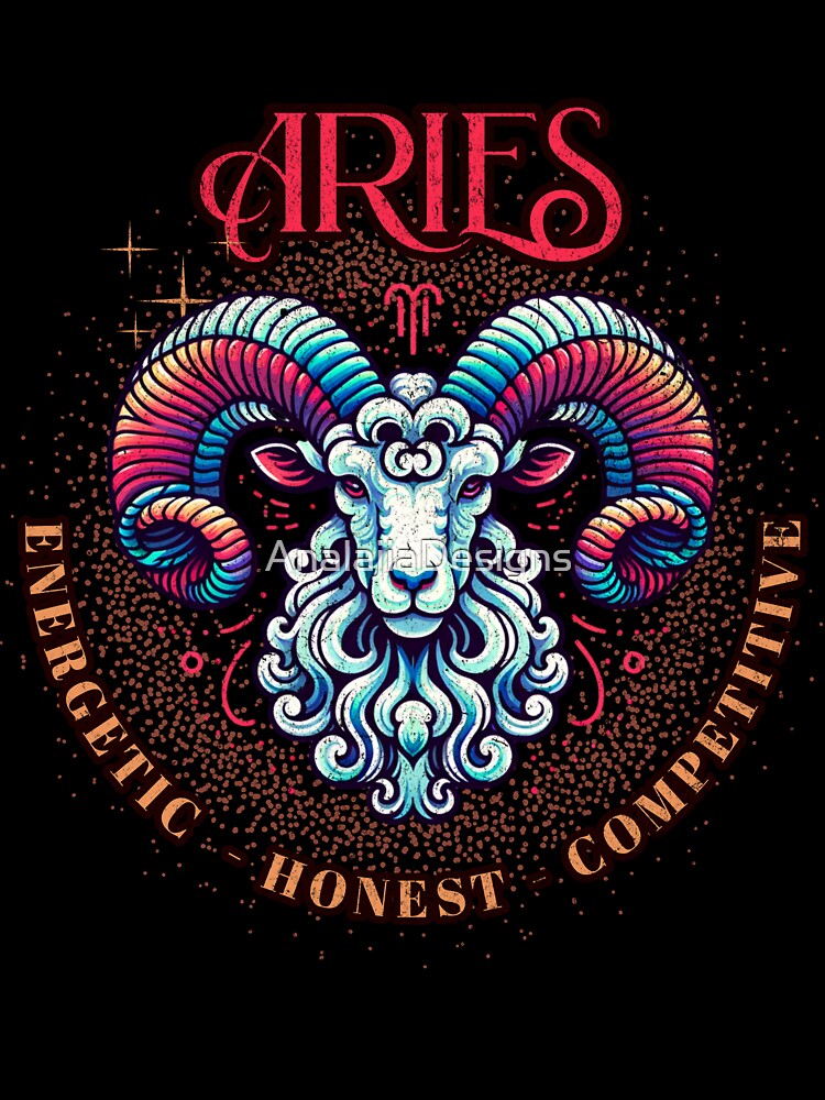 Aries Horoscope : Energetic, Honest and Competitive by AnalajiaDesigns