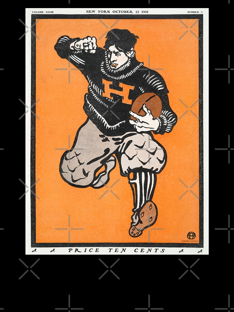 Harvard Athlete - American football player (1901) by Edward Penfield. by leafsquare