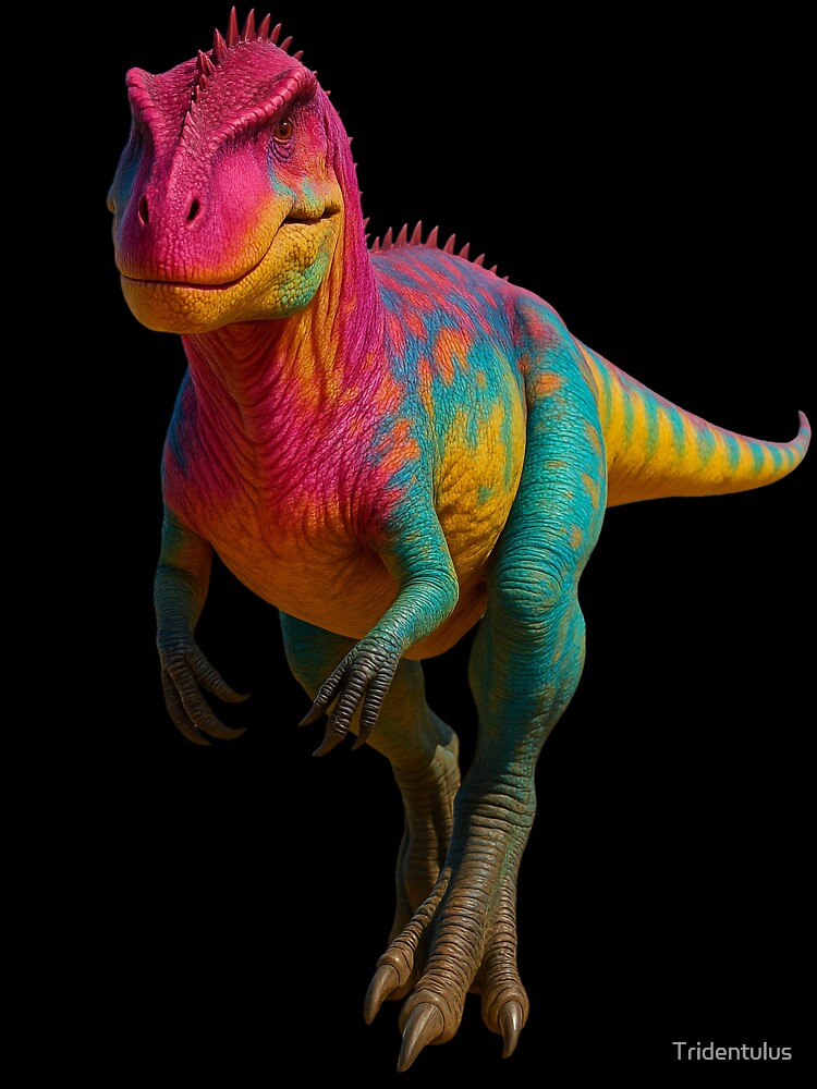 Colorful Carcharodontosaurus Dinosaur by Tridentulus