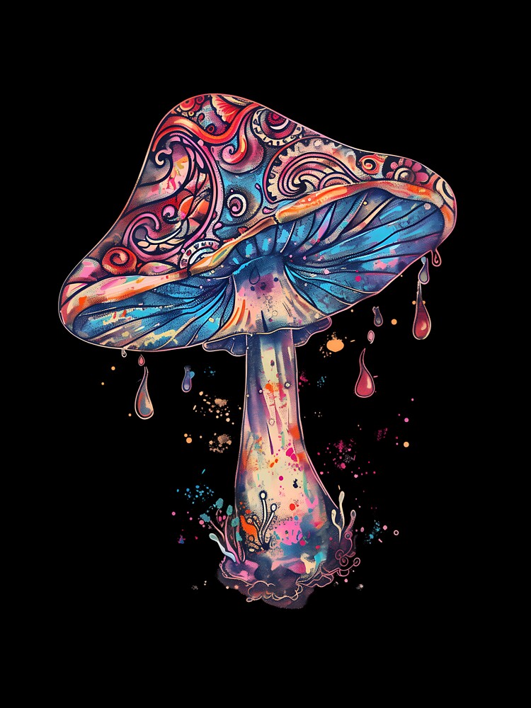 Stylized Magic Mushroom 7 by HarmonyTheKoala