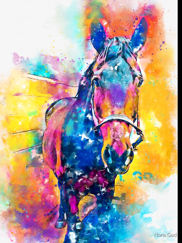 Custom Horse portrait by Nora Gad