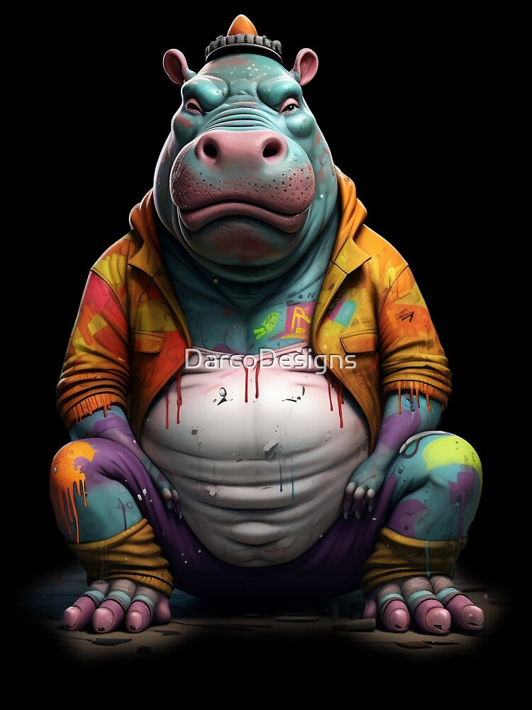 Street Style Hippo | Hippo Lovers by DarcoDesigns