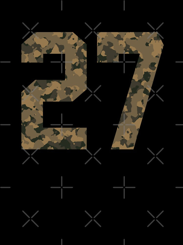 Army Camouflage Number 27 - Sports Numbers by NECHSTORE
