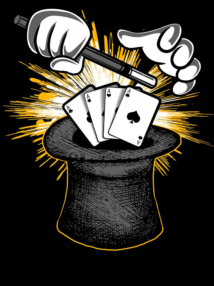 Magician Hat Wand Cards Magic Performer by Delightfully Cynical