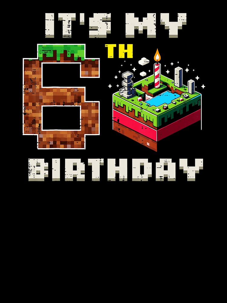 6th Birthday Pixel Game Cake by FGTV2021