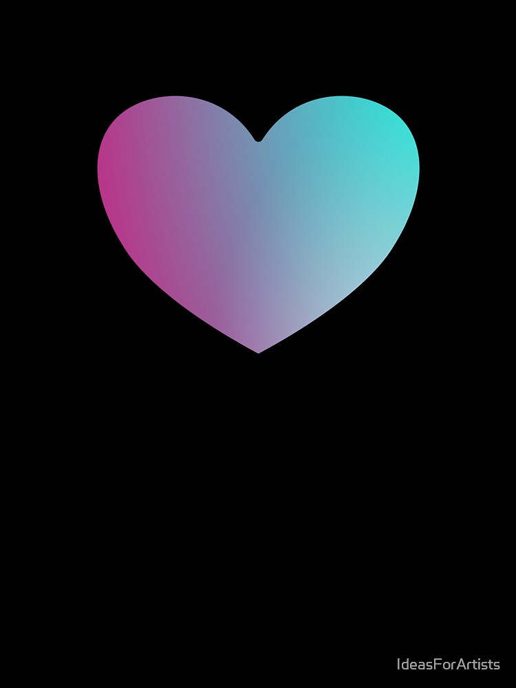 Fluorescent heart - Purple and blue by Inspirationmotivation