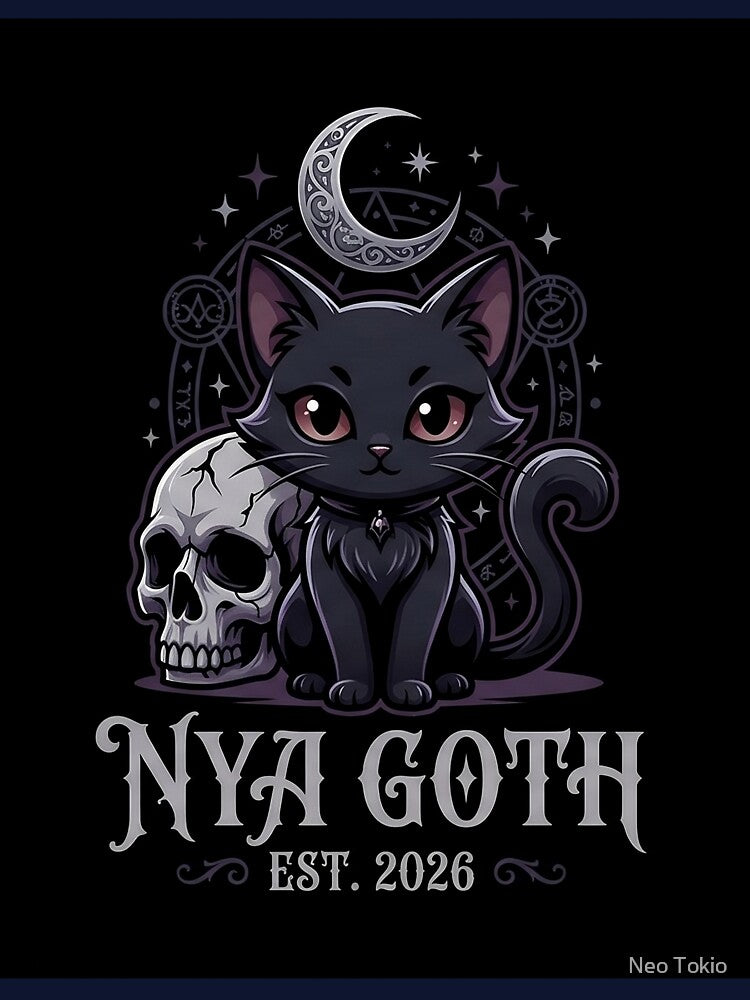 Nya Goth - Cyberpunk Occult Cat 2026 by Neo Tokio