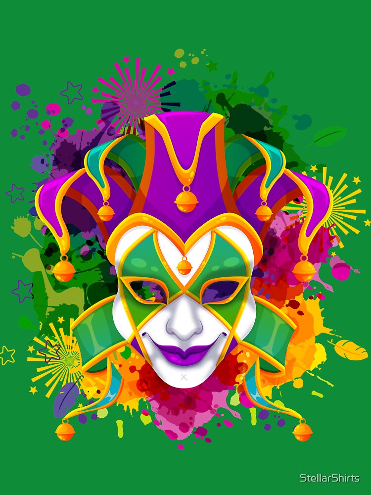 Mardi Gras Celebration - Mask - Carnival by StellarShirts