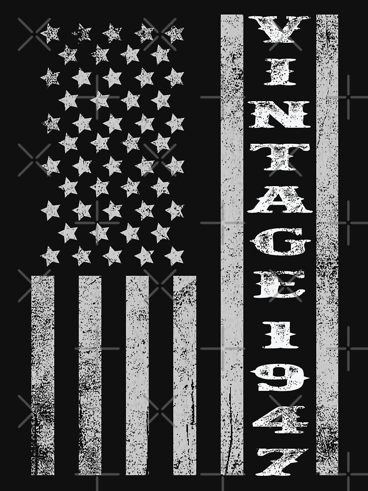 Vintage 1947 American Flag by Whimsical  Thinker