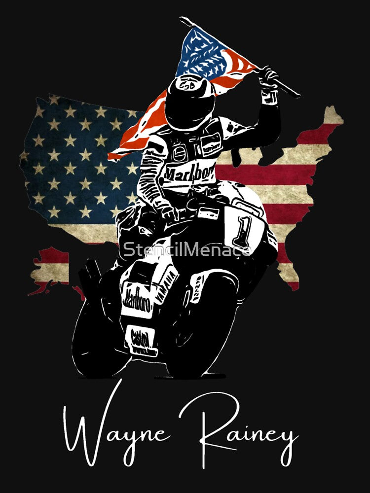 American Wayne Rainey World Champion by StencilMenace