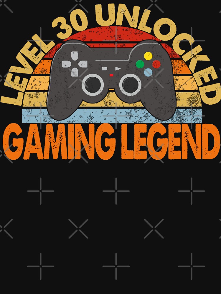 Level 30 Unlocked Gaming Legend | Vintage Legendary Gamer by Qudkin