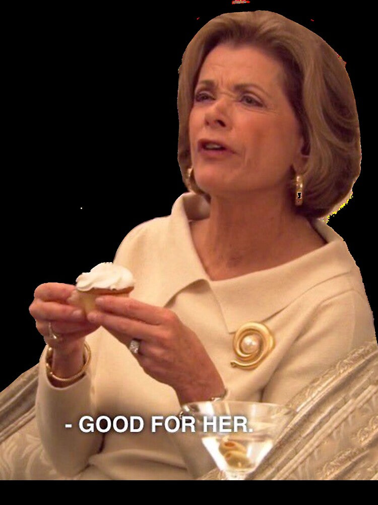 good for her Sticker by MissEvanBailey