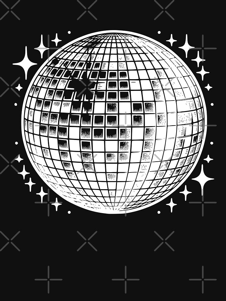 Retro Sparkling Disco Ball by RayCrimson