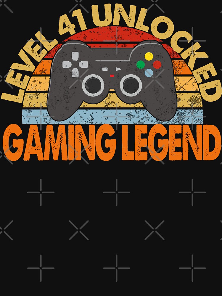 Level 41 Unlocked Gaming Legend | Vintage Legendary Gamer by Qudkin
