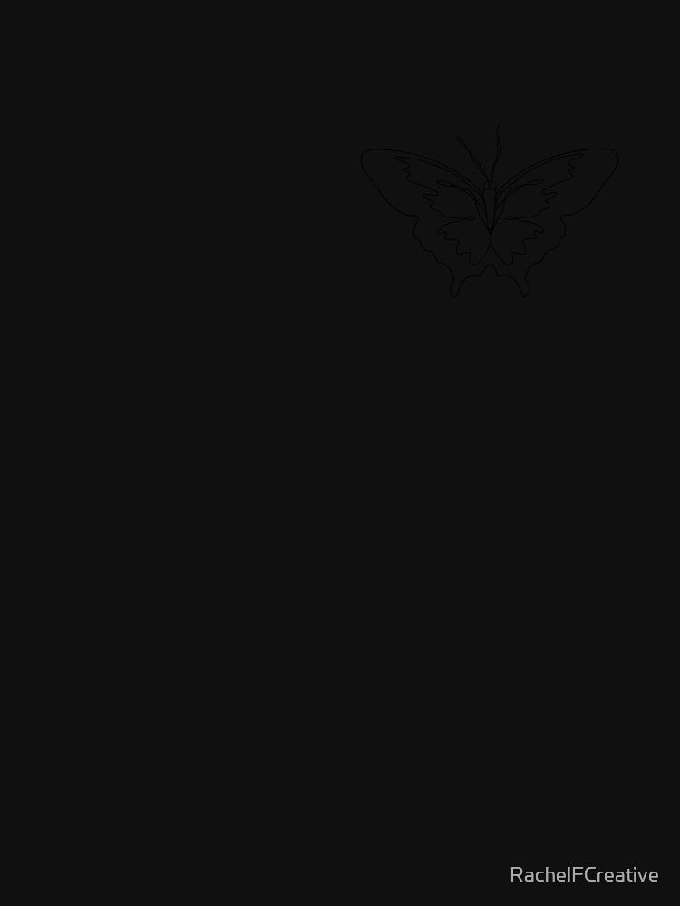 Butterfly One Line Drawing by RachelFCreative