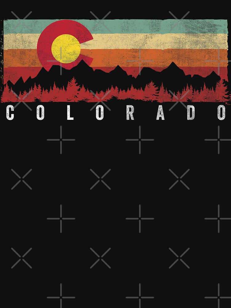 Vintage Patriotic Flag of Colorful Colorado T-Shirt by Daily Grind 19