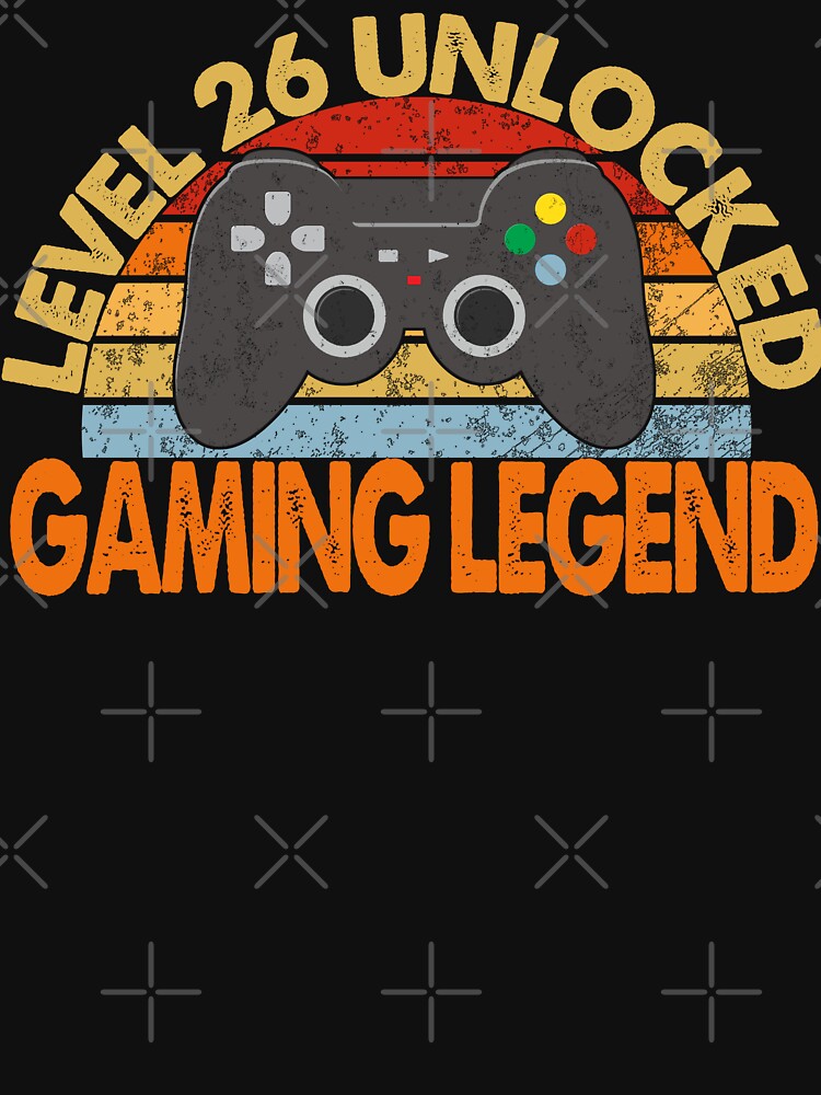Level 26 Unlocked Gaming Legend | Vintage Legendary Gamer by Qudkin