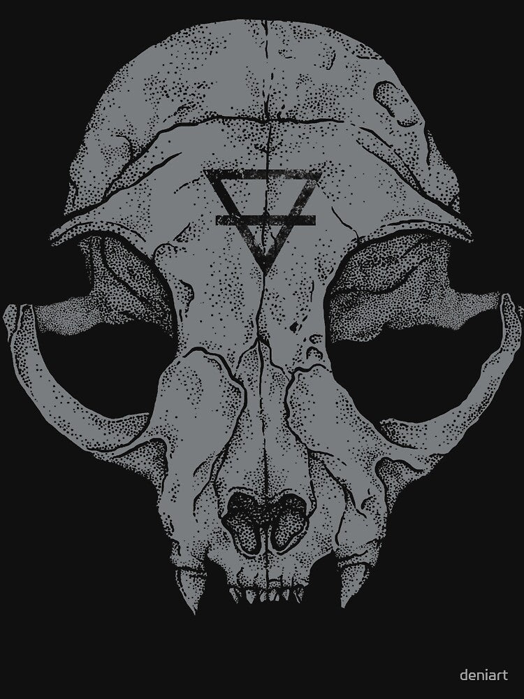 Cat Skull by deniart