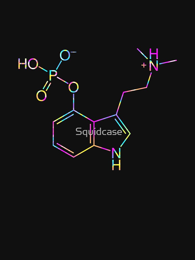 Psilocybin Molecule (Tie Dye) by Squidcase