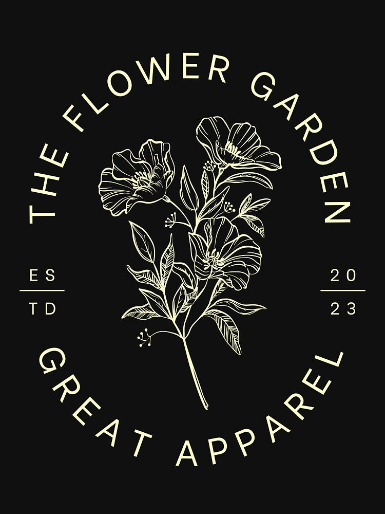 Vintage Botanical Flower Garden Aesthetic T-Shirt | Minimal Floral Line Art Nature Design by Danisrin Finds