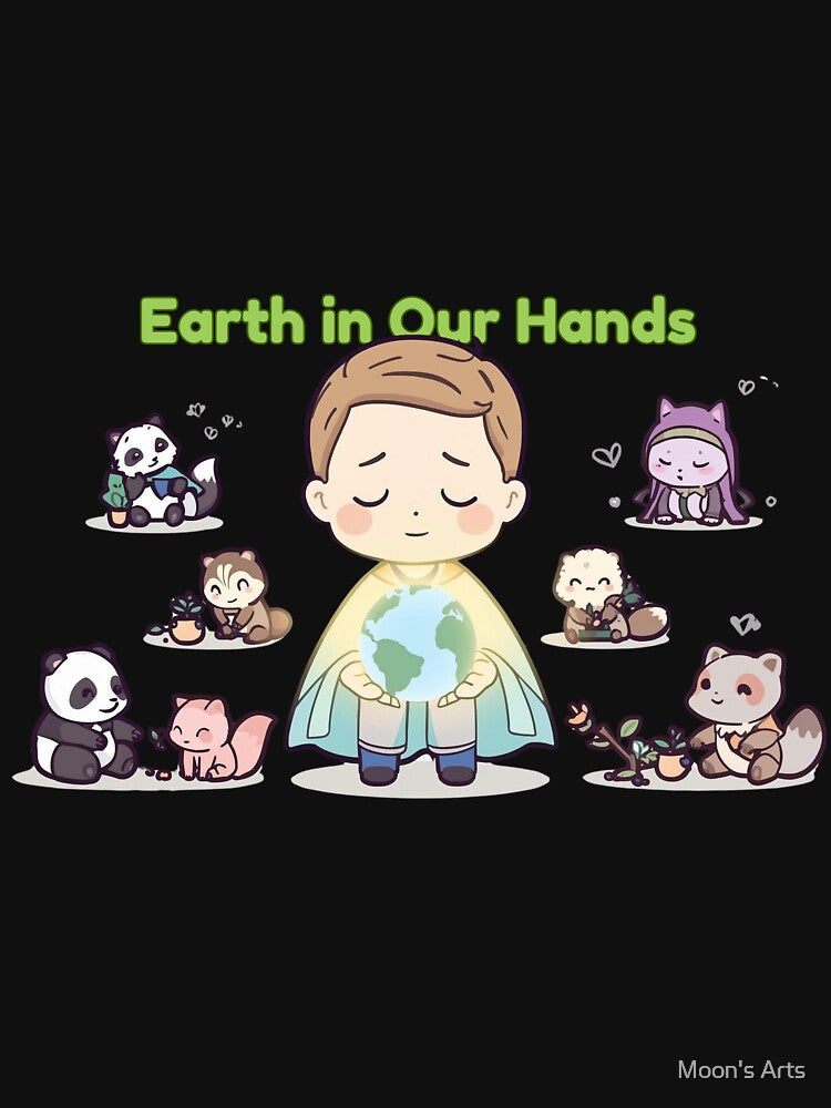 Protect Our Planet | Kawaii Earth Prince & Animals by Moon's Arts