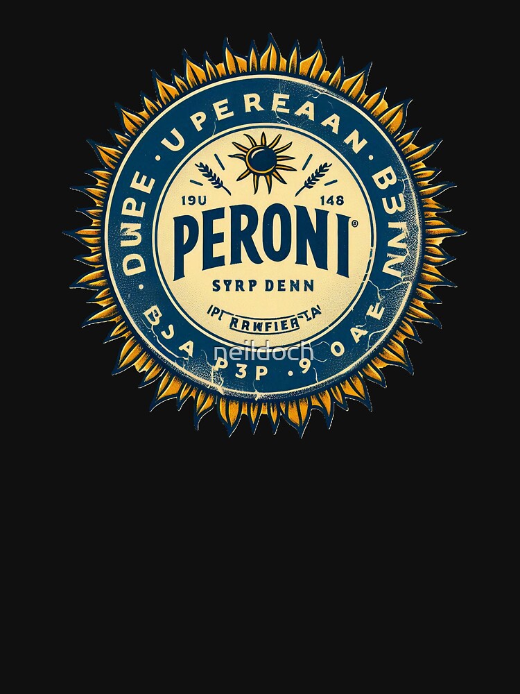 Vintage Sun Peroni Logo Art by neildoch