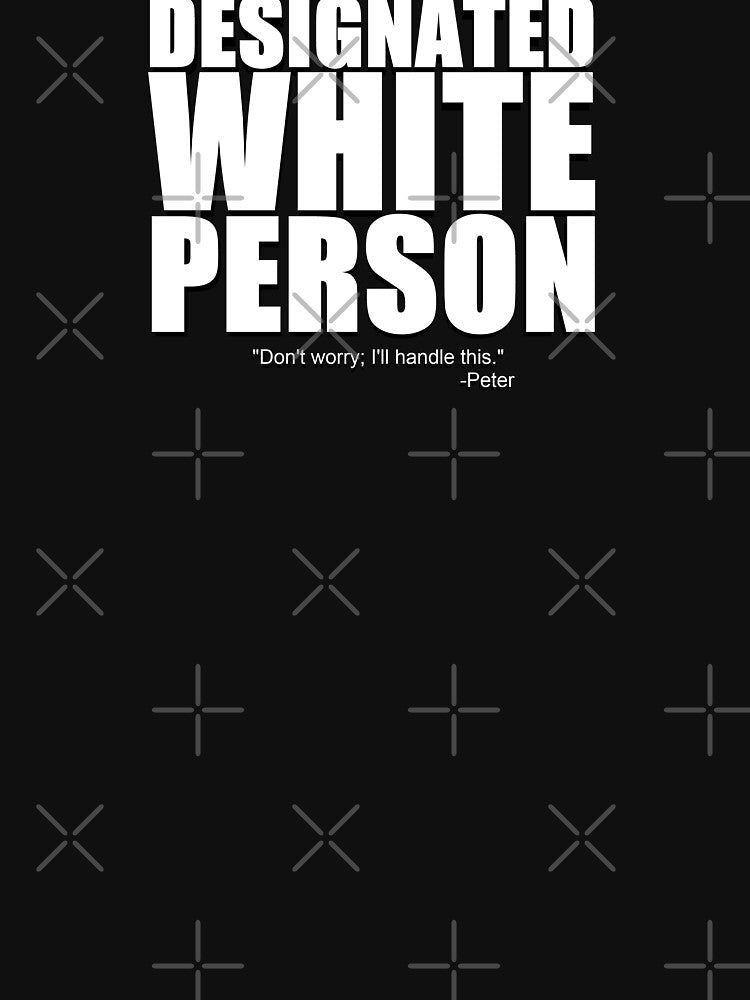 Designated White Person (Punk Graphic; Snark Tank Collection) by mj-darling-arts
