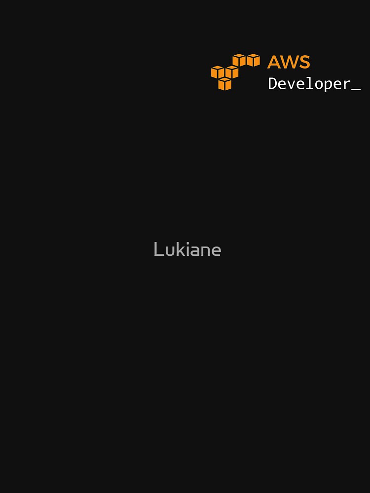 Developer T-shirt - Amazon Web Services by Lukiane