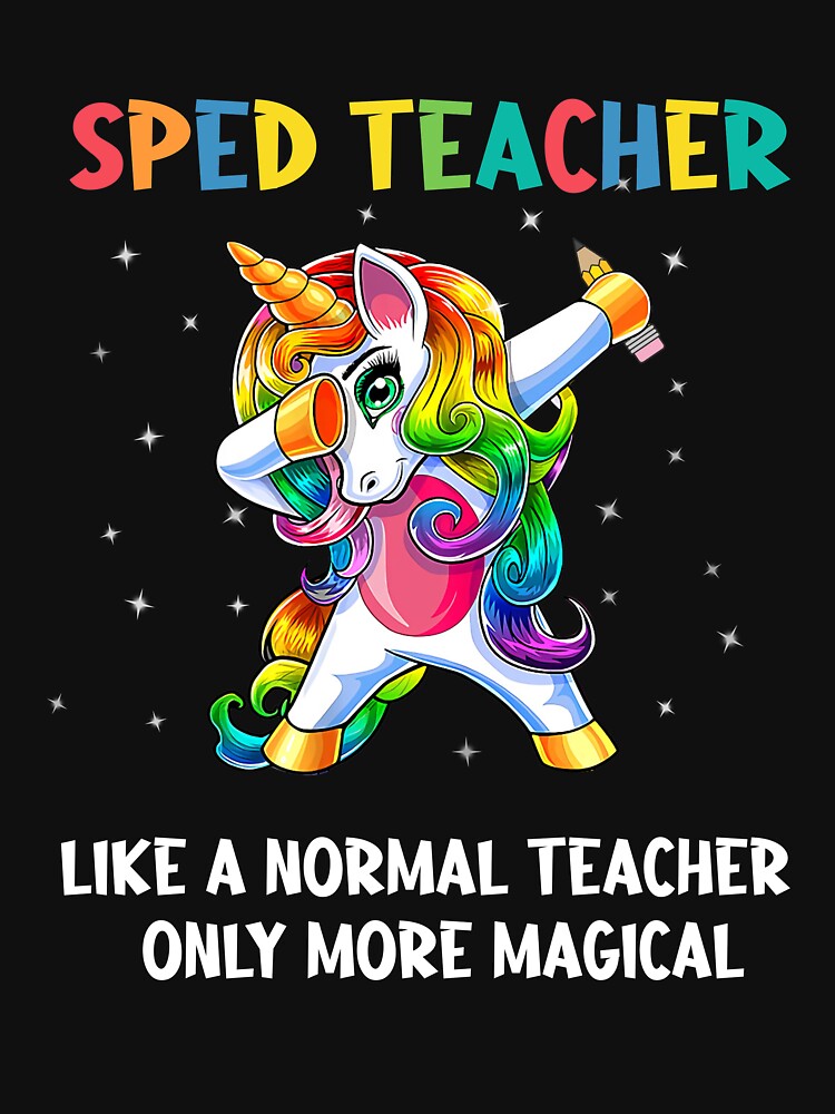 Sped Teacher Dabbing Unicorn Funny Back To School by KiemiraKilane