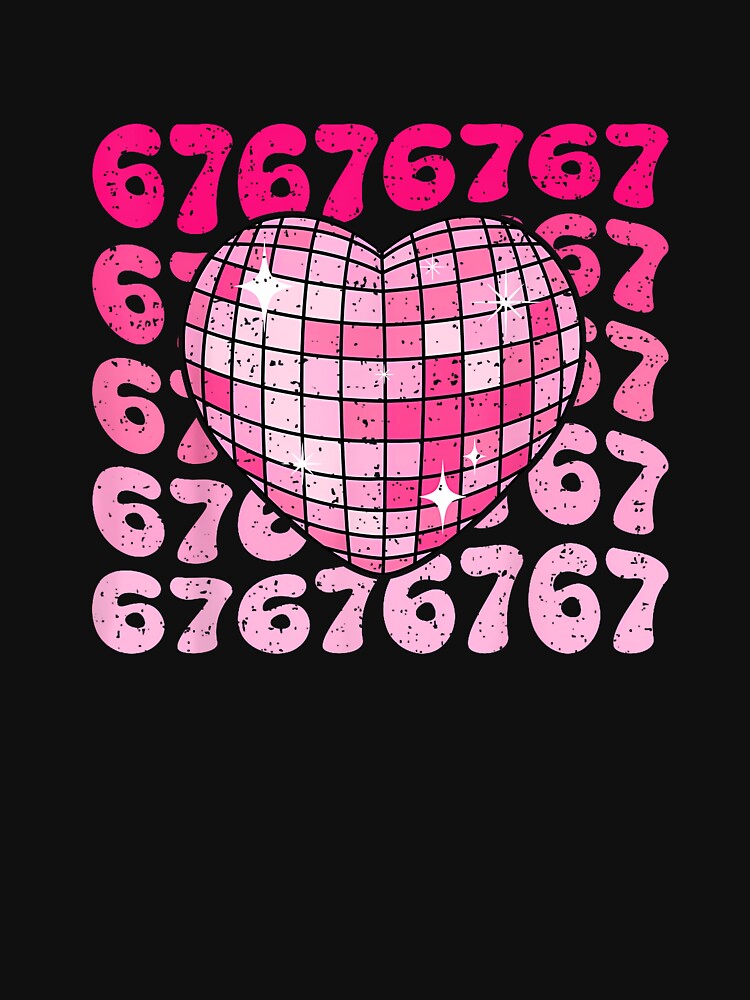 Funny 67 Heart Disco Ball Valentine'S Day Six Seven Meme by Intomindfood