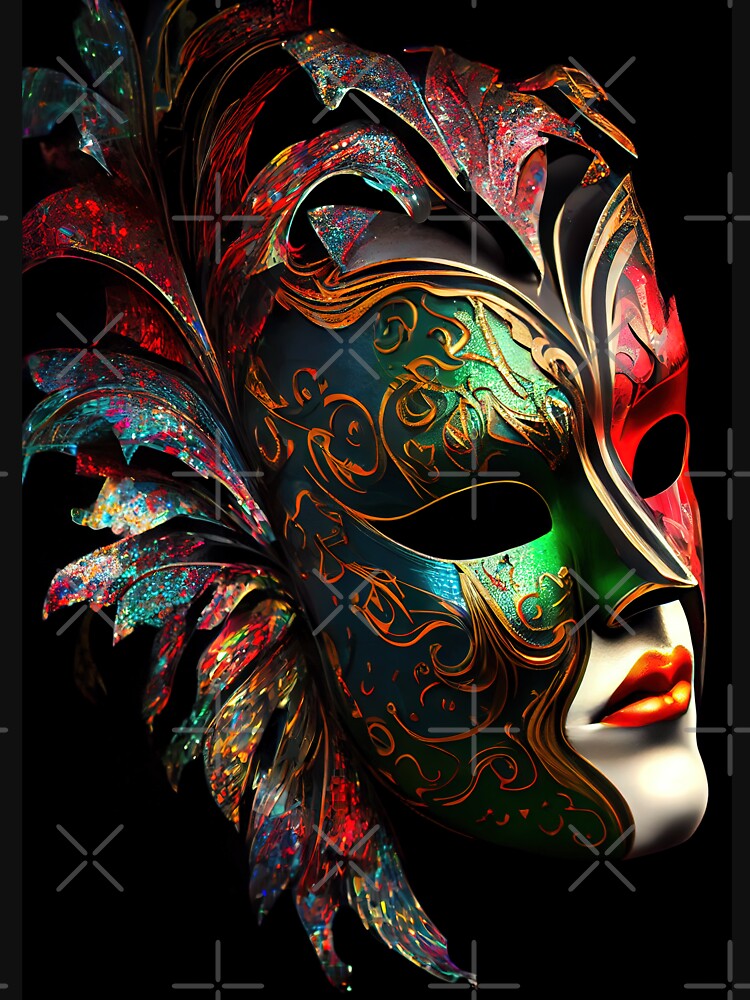 Multicolor Carnival Mask by OccultDreams