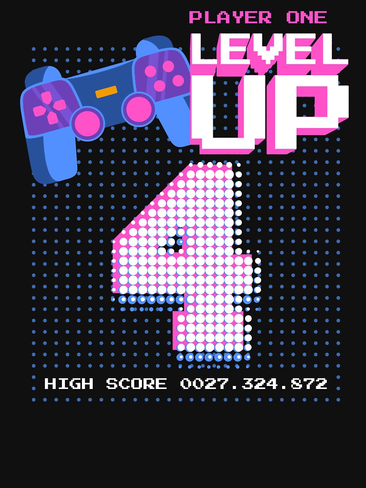 Player One Level Up 4 by patternprint1
