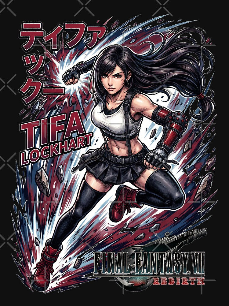 Final Fantasy VII Tifa Lockhart Seventh Heaven Design by Senpaiwaves