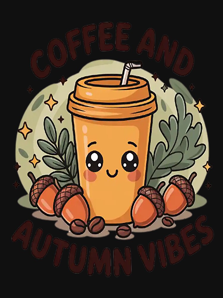 Fall Coffee Pumpkin Latte Coffee Autumn Vibes Spice Coffee by HaiharryCartoon