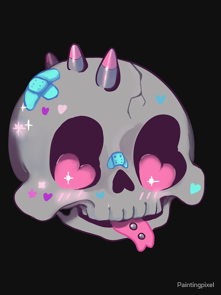 Pastel Punk Skull by Paintingpixel