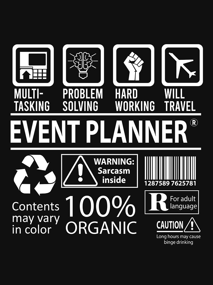 Event Planner T Shirt - MultiTasking Certified Job Gift Item Tee by oslandefren