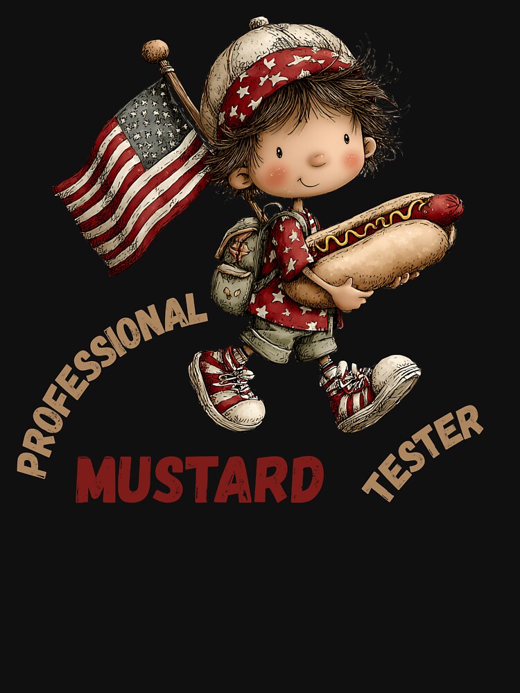 Little Patriotic Child Professional Mustard Taster by MarthaPlace