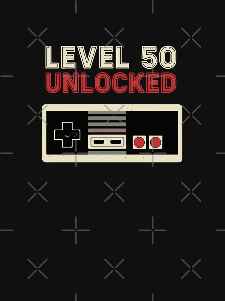 Level 50 Unlocked Vintage Video Game Controller by PopStars1993