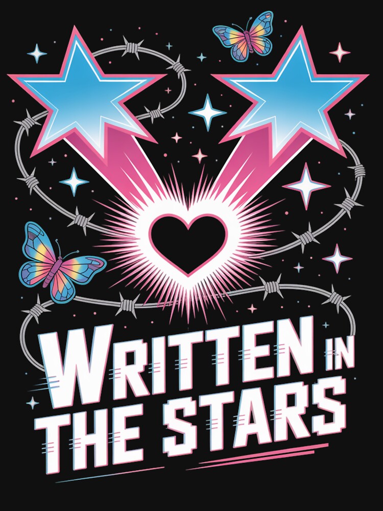 Written In The Stars Barbed Wire Heart Lightning Valentine's Day by DarylWelsh2024