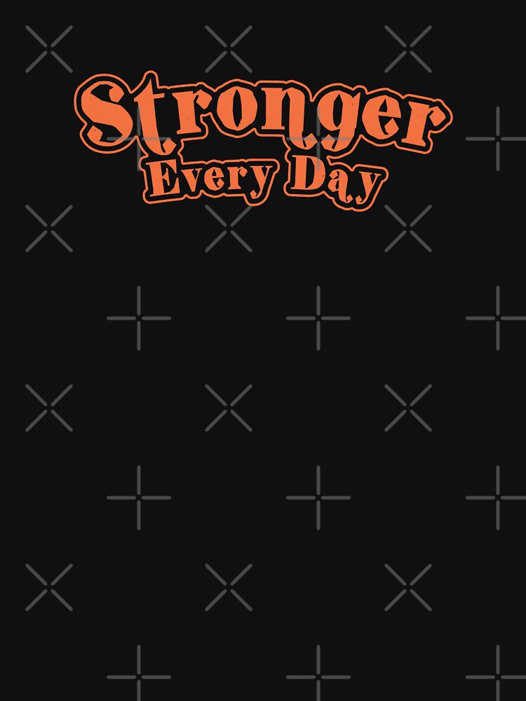 Bold Retro Stronger Every Day Typography by trepiu