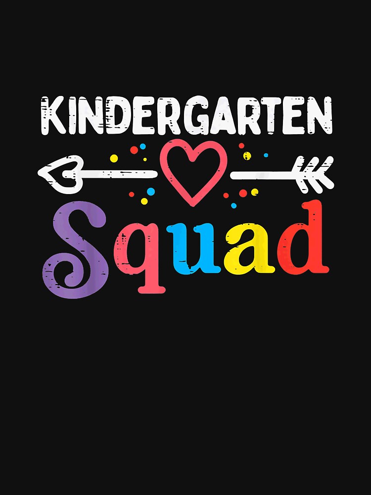 Kindergarten Squad Kinder Back To School Boys Girl Teacher by TanyahLes