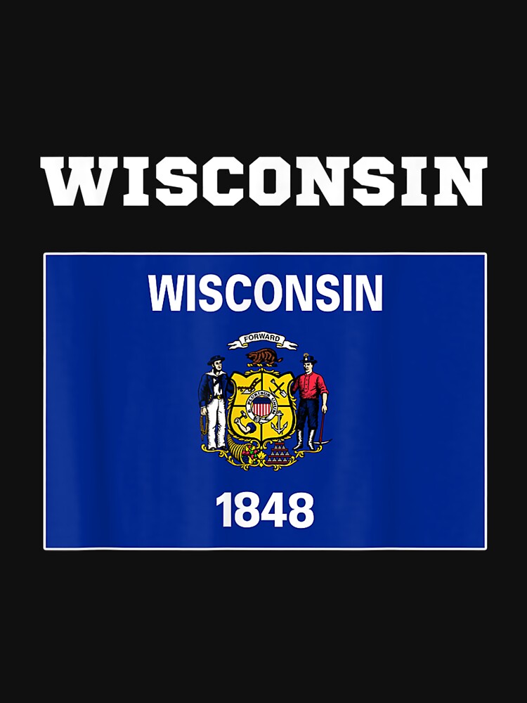 Wisconsin Flag Souvenir Gift by suzanso