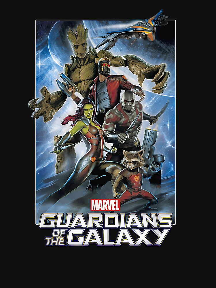 of the Galaxy Group Poster Graphic T-Shirt by BuddeQuartz