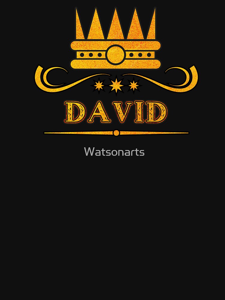 David Personalized Funny & Unique Custom Name Design for Men, Teens, and Boys by Watsonarts